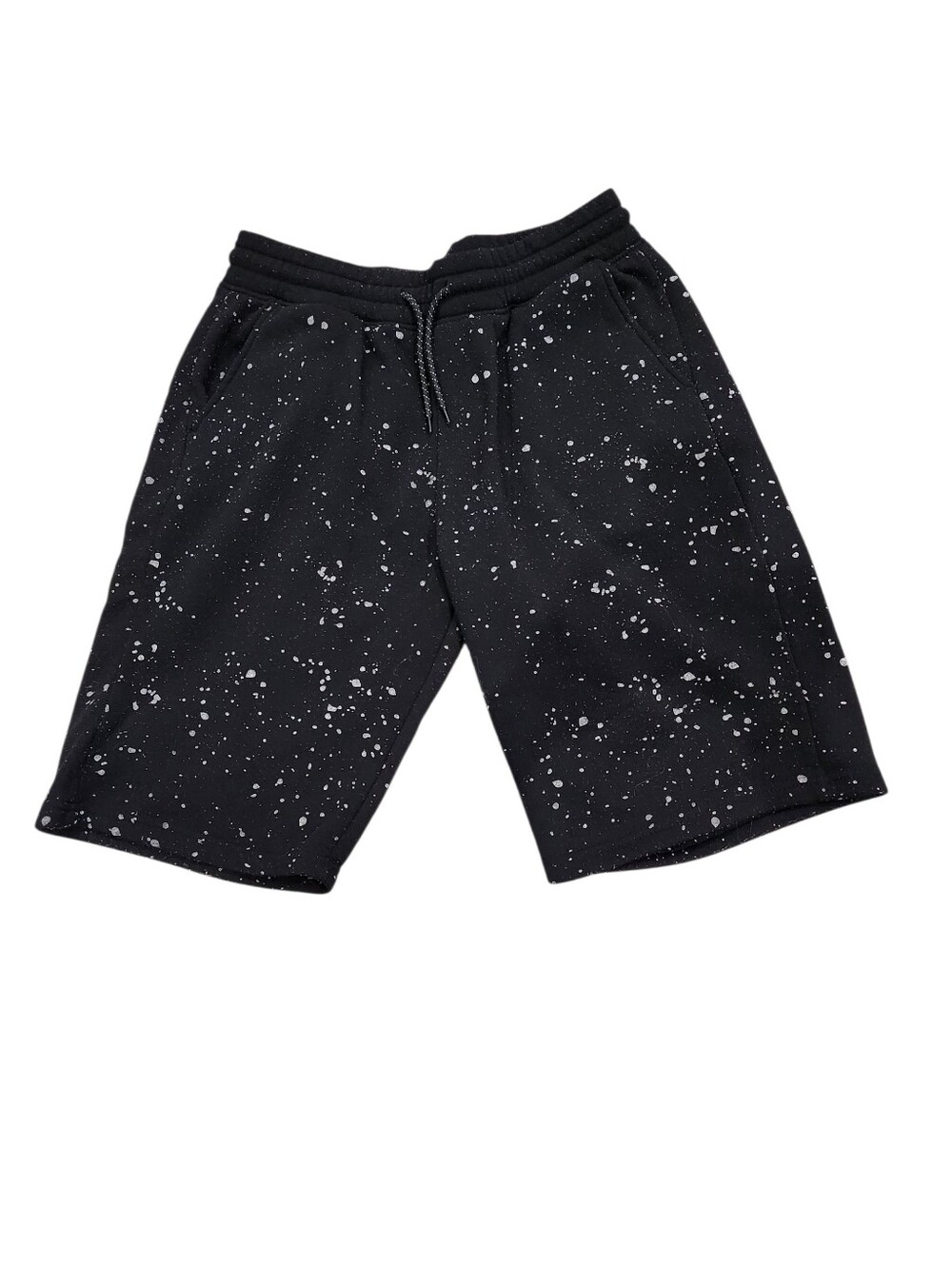 Sid Essentials Men's Black Speckled Drawstring Shorts
